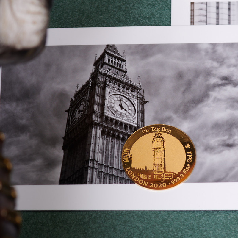 London limited-edition - Big Ben 1/10 ounce Pure Gold legal tender